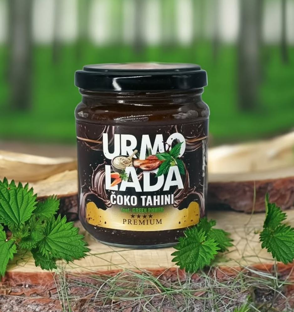 URMOLADA ČOKO TAHINI (urme, tahini, šargarepa, organski kakao, kopriva)