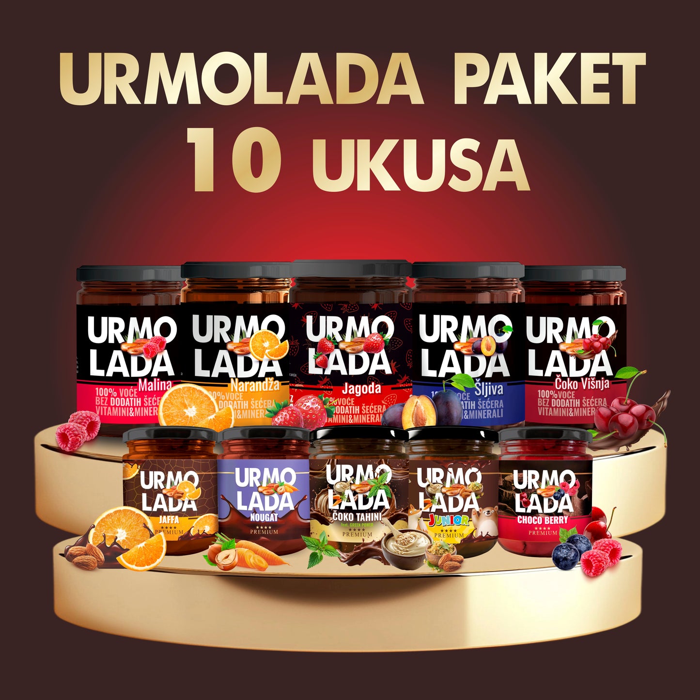 ALL IN : 8+2 (POKLON URMOLADA JAGODA I ČOKO TAHINI) - Akcija traje do 30.avgusta