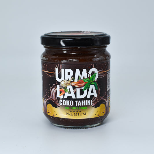 URMOLADA ČOKO TAHINI (urme, tahini, šargarepa, organski kakao, kopriva)